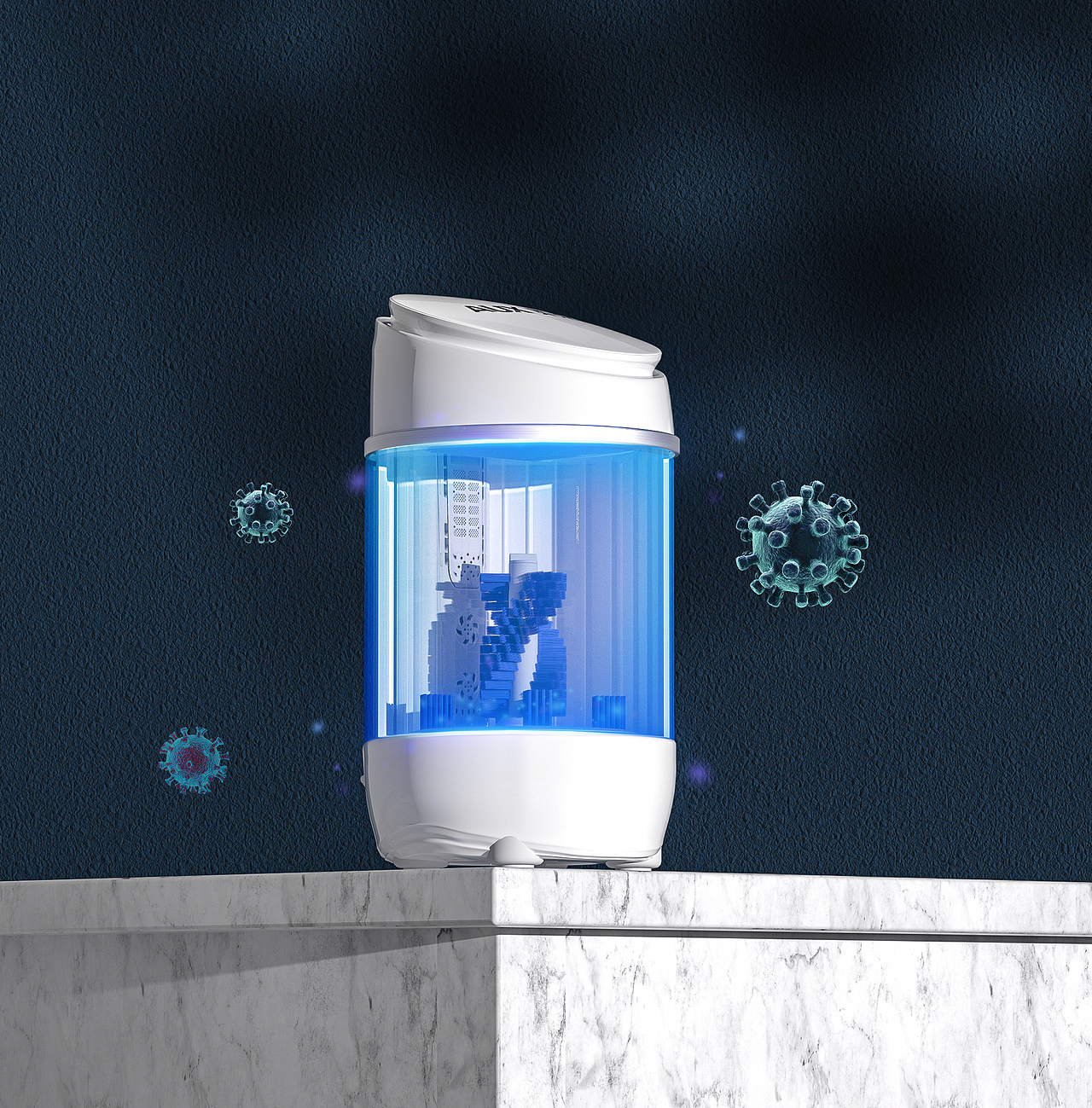 奥克斯洗鞋机（产品渲染+主图+页面）