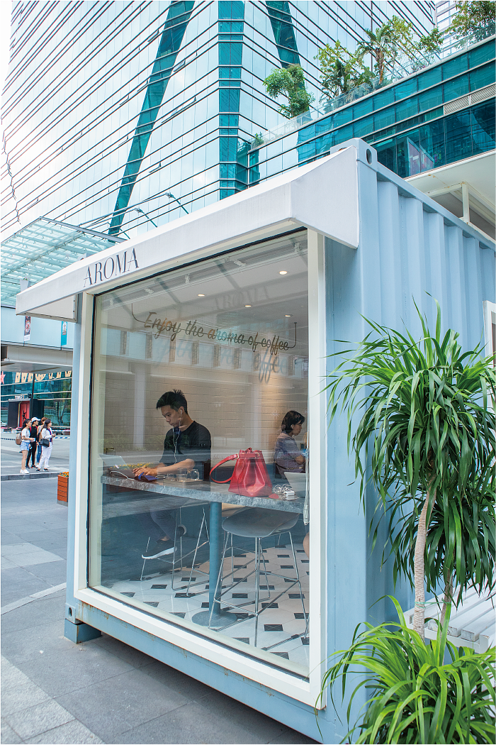 色彩系列 . 蓝 | 集装箱咖啡厅 aroma cafe