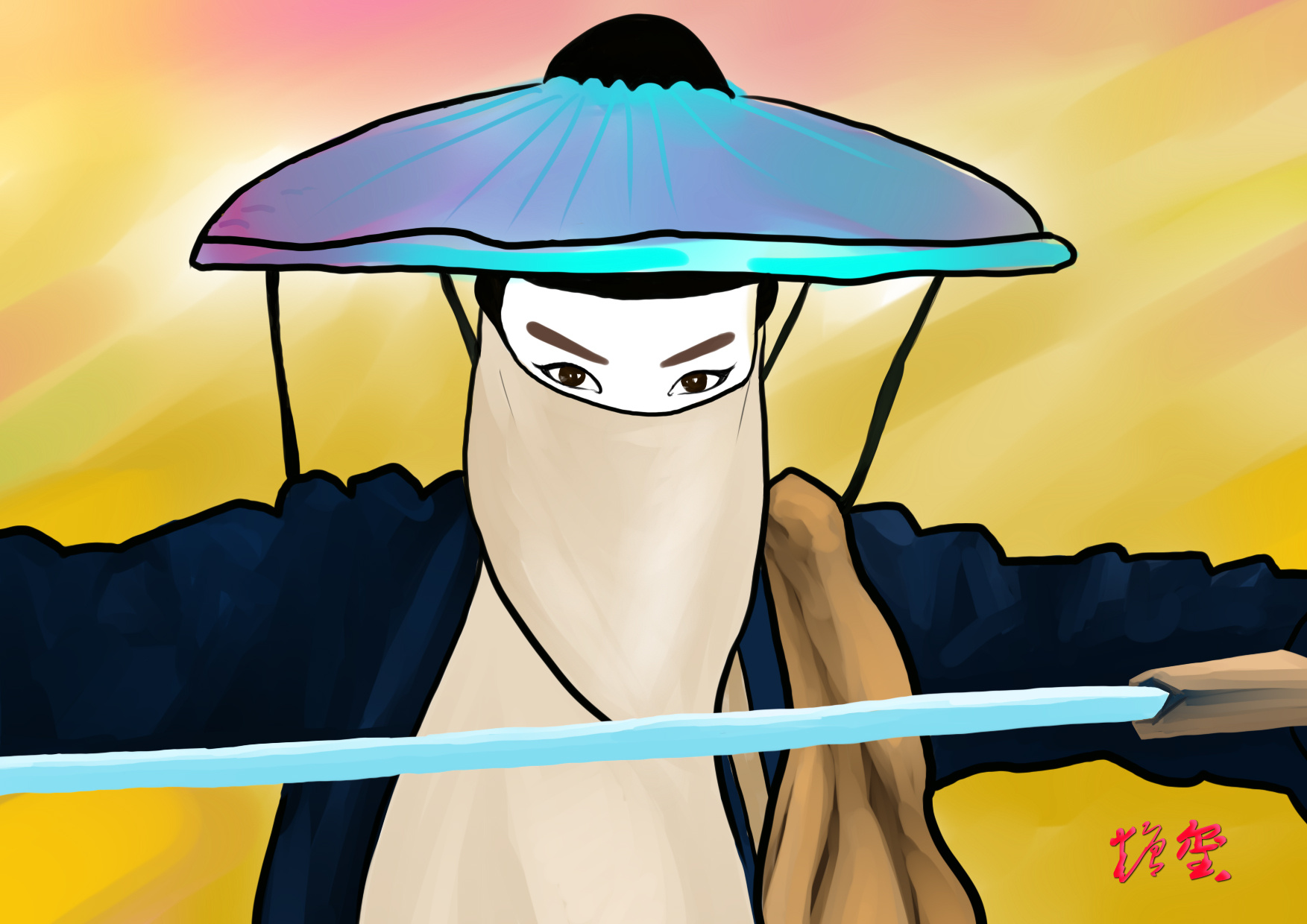 武侠|插画|插画习作|amelie777 - 原创作品 - 站酷 (zcool)