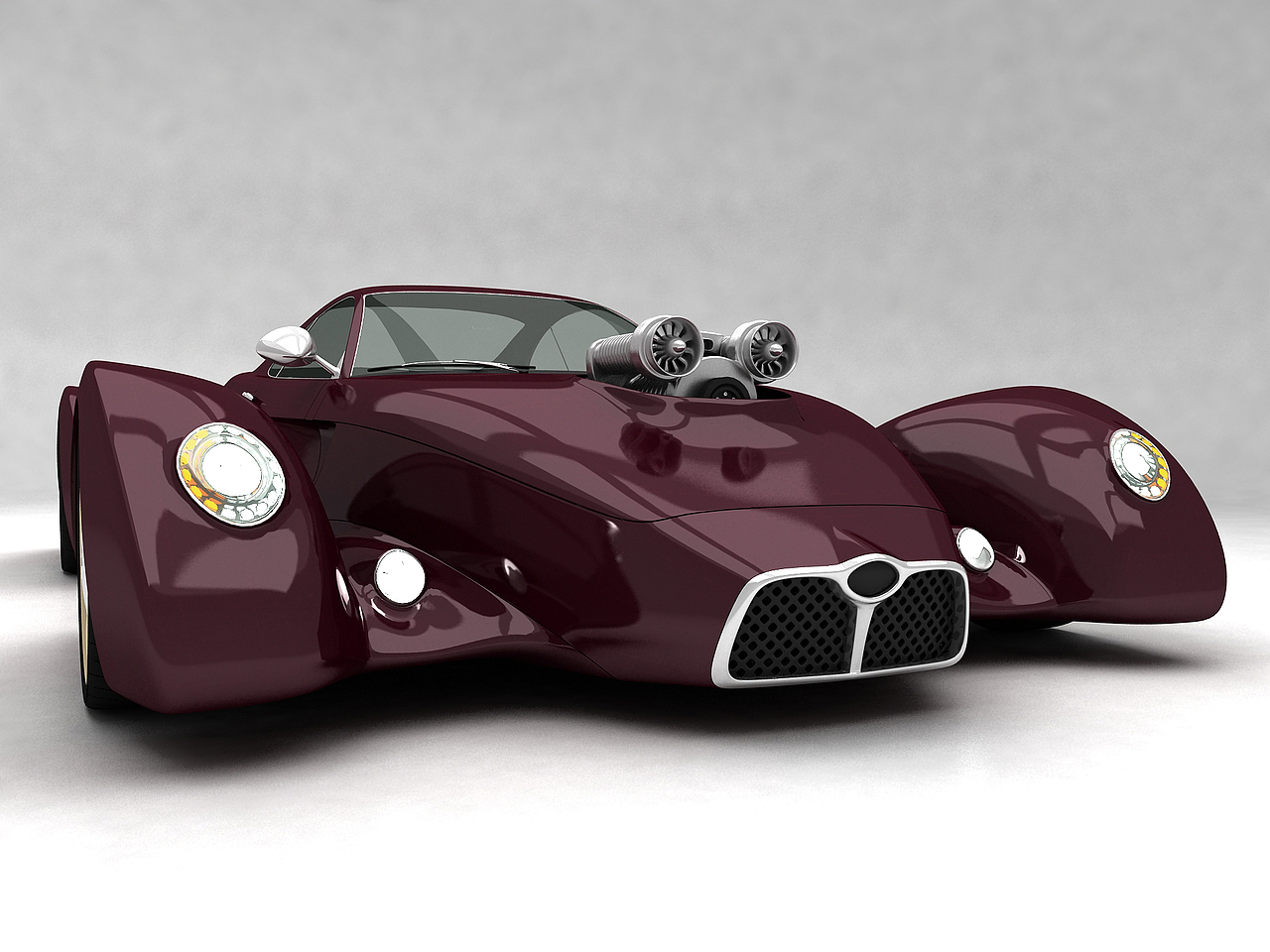 Salvator 复古概念车——外观篇（图ZMTM4Nzk5NjQ=） - 交通工具 - 站酷设计师hruibiao原创素材 - 站酷ZCOOL