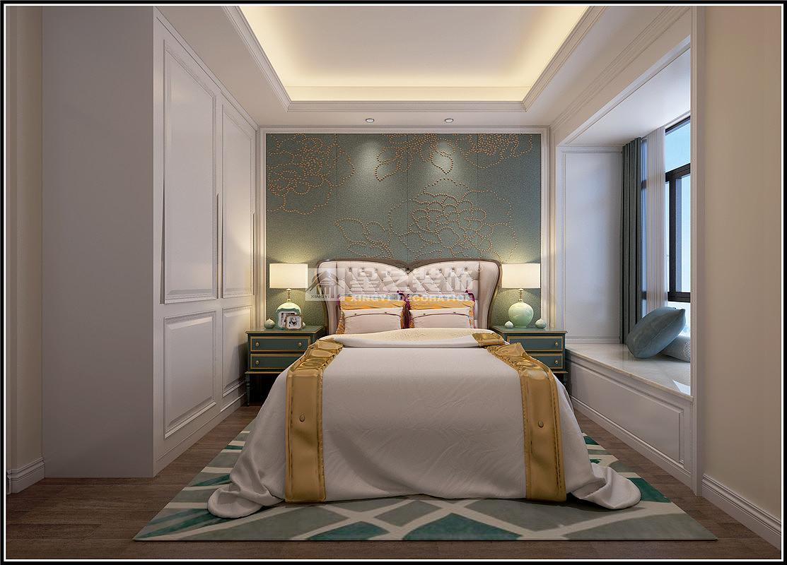 贵阳万科公园传奇欧式风格装修设计效果图!