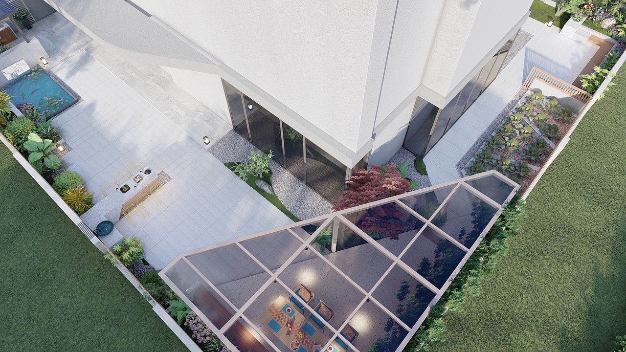 重庆龙湖揽境9栋花园设计(施工中)