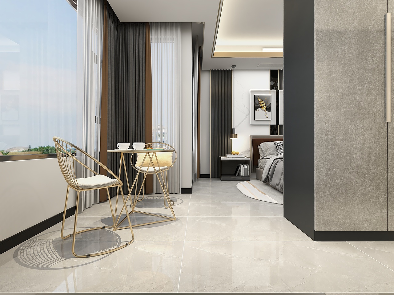 四川邻水邻州府揽山郡235平方复式简约六居室