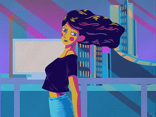 一组插画海报