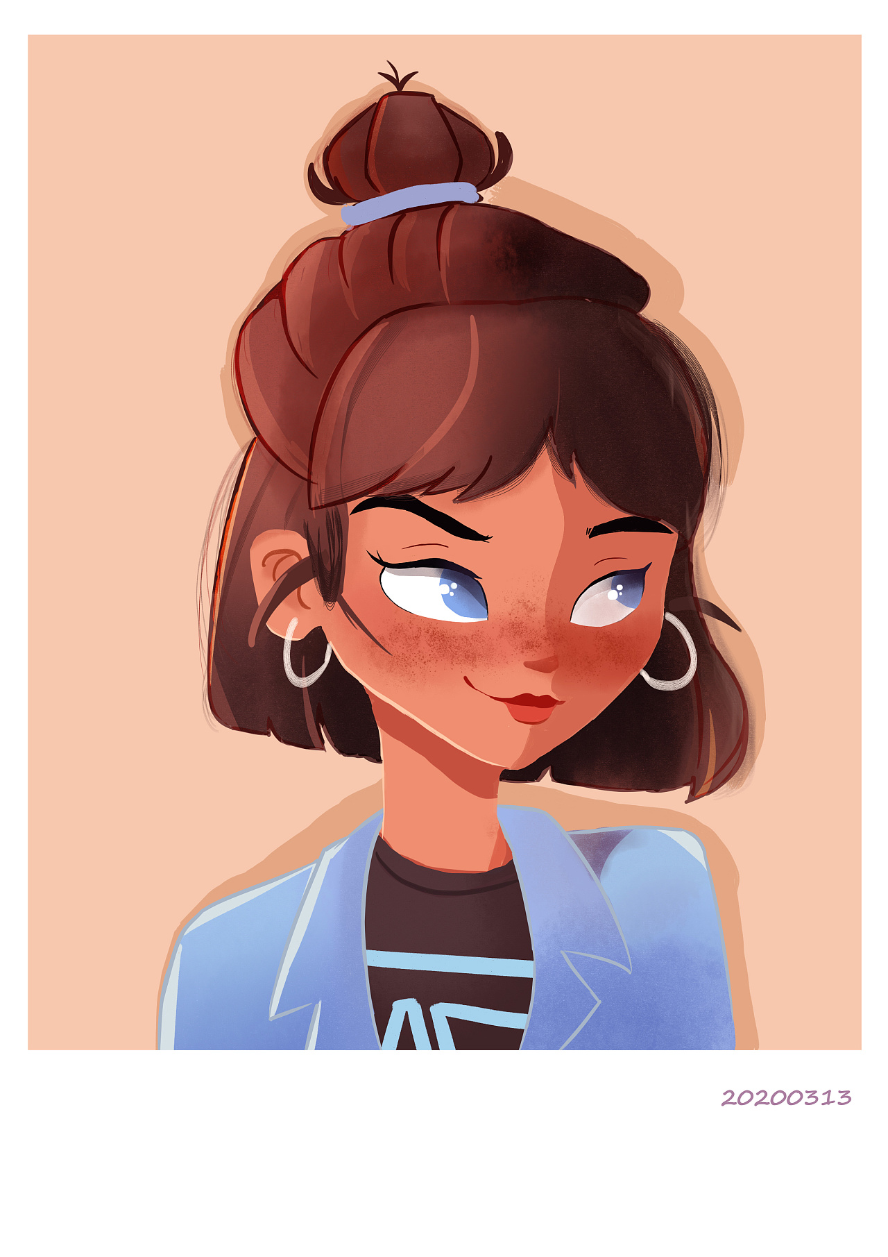 几张人物的插画临摹