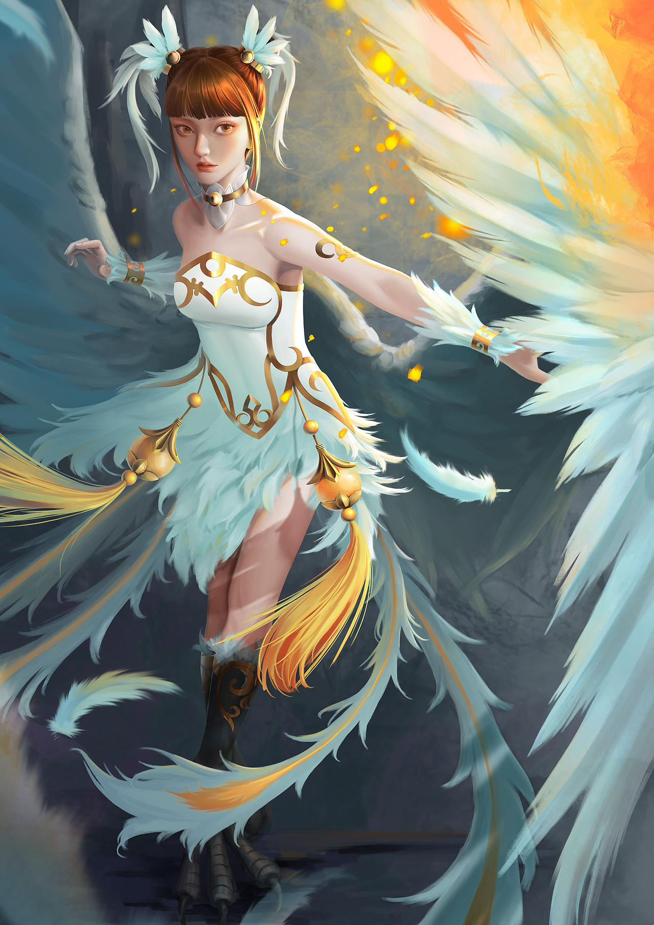 《问道》同人绘——精卫