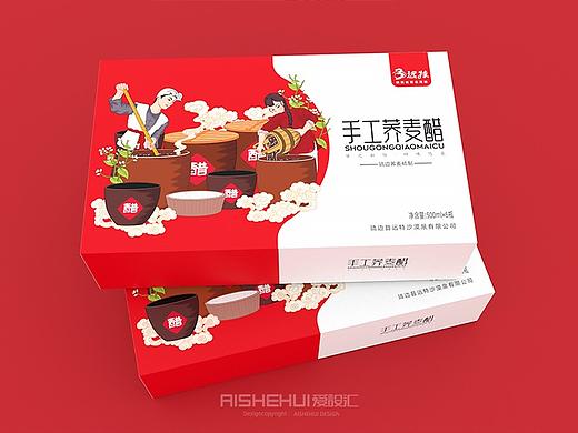 爱设汇出品\苦荞醋包装设计