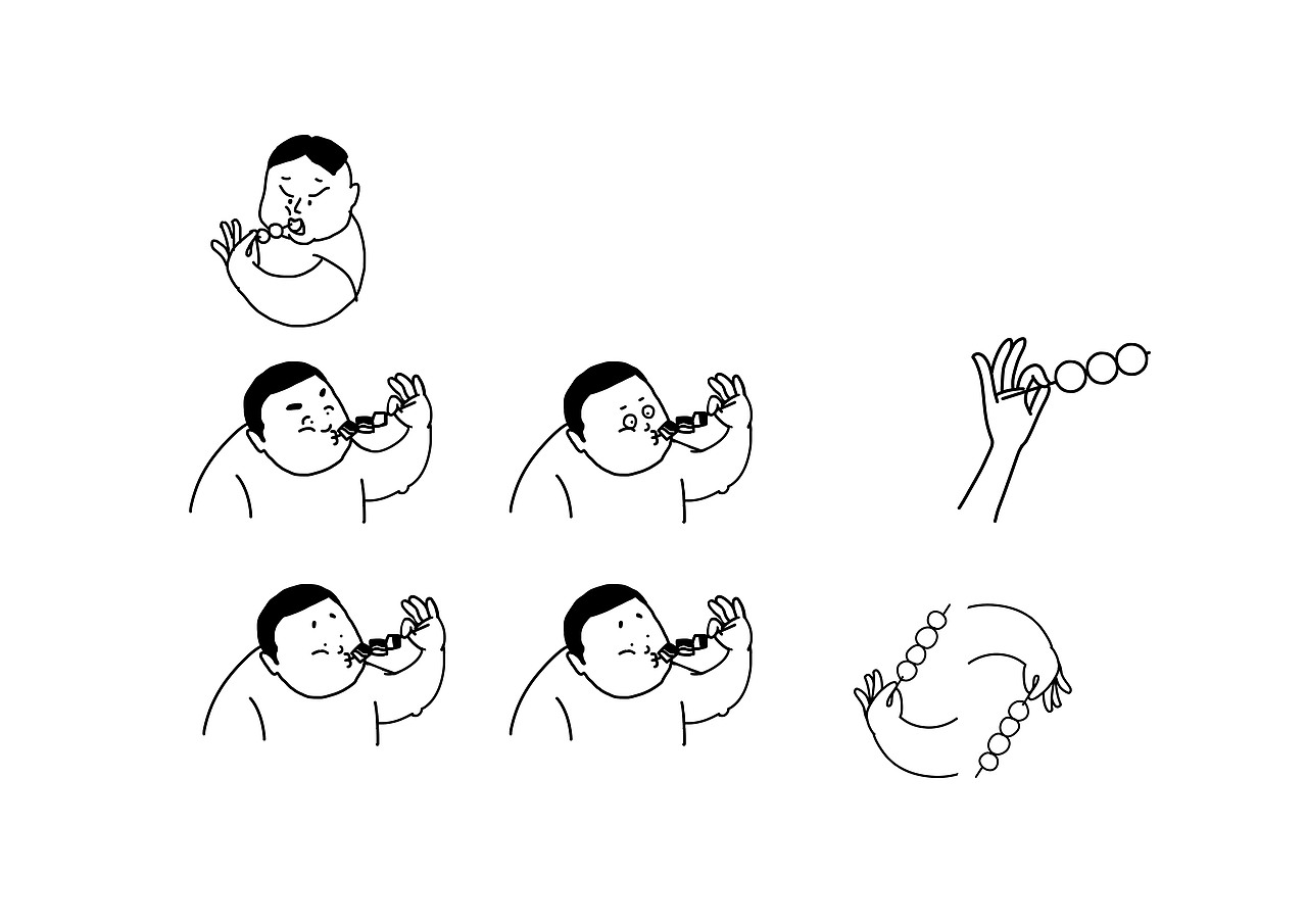 炸小明五花肉炸串铺插画设计（图ZMjA0MDk2NTM2） - 商业插画 - 站酷设计师庚庚三三原创素材 - 站酷ZCOOL