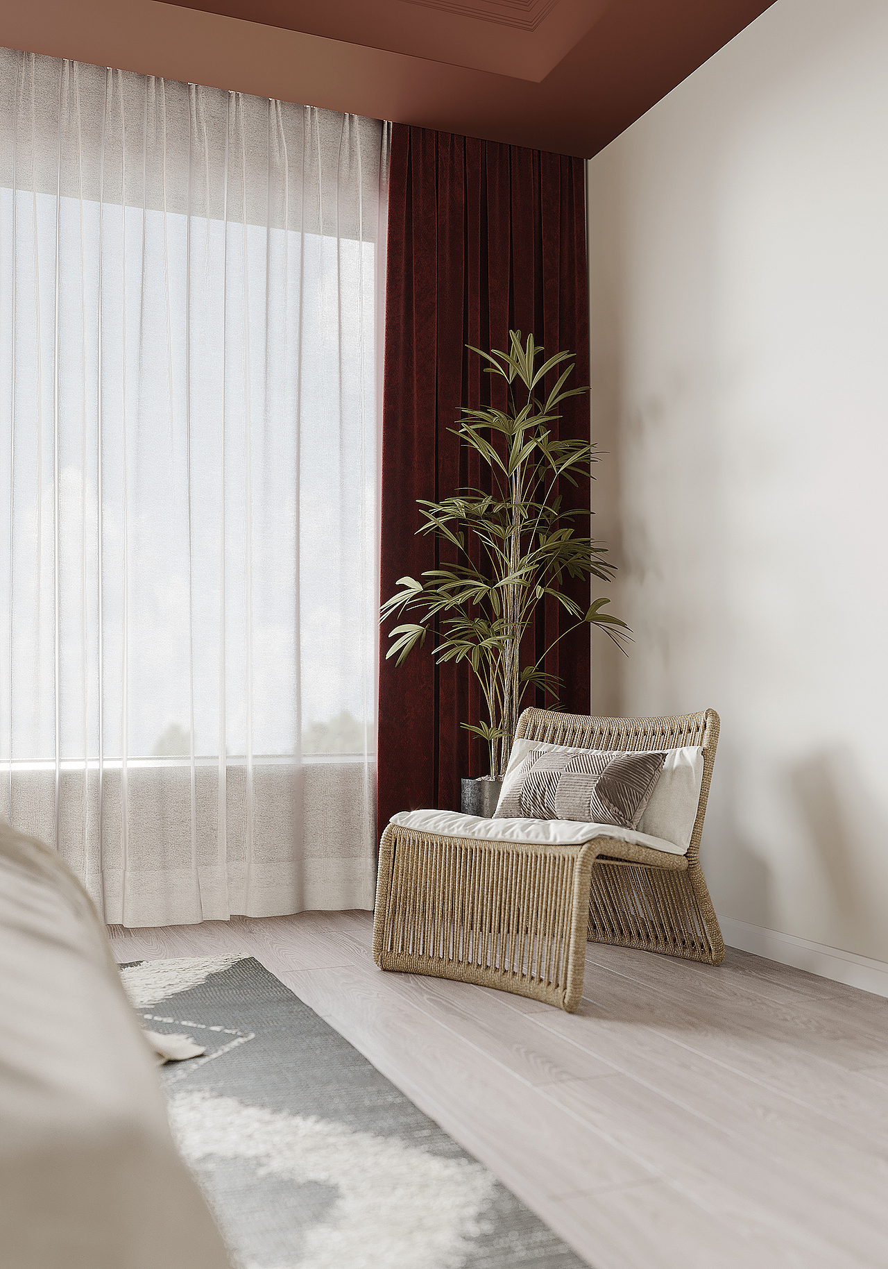 暖色系室内空间