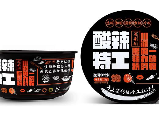 酸辣特工 酸辣粉包装设计 