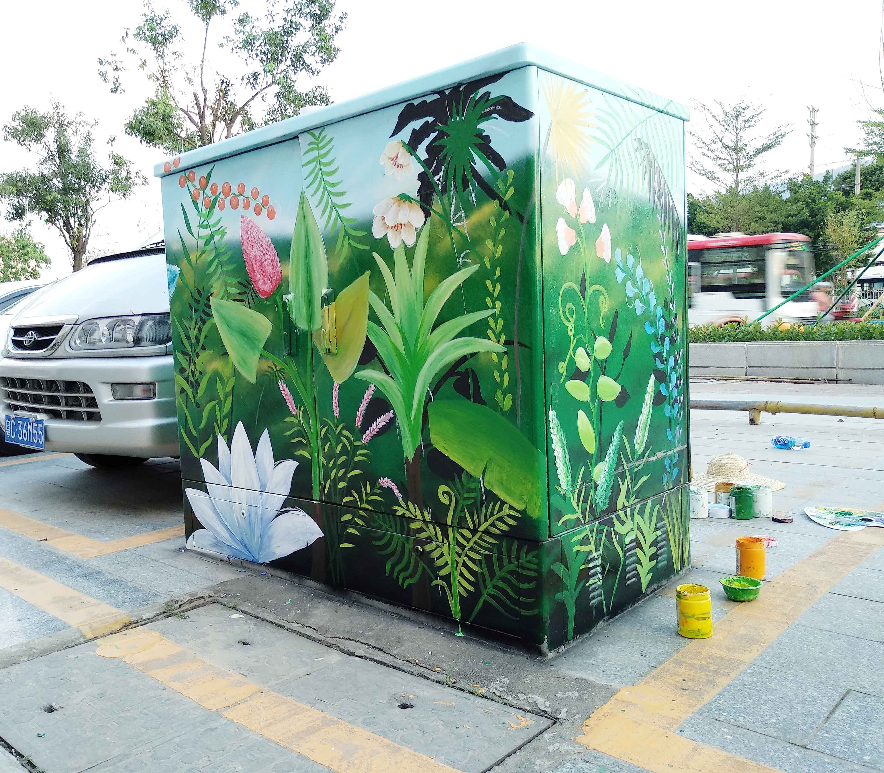 珠海金海岸大道电箱彩绘改造|其他|文案/策划|xsg涂鸦工作室 - 原创作