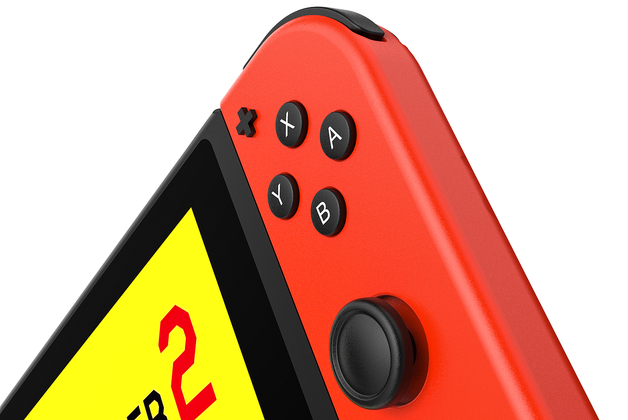 Switch手柄 游戏机 渲染