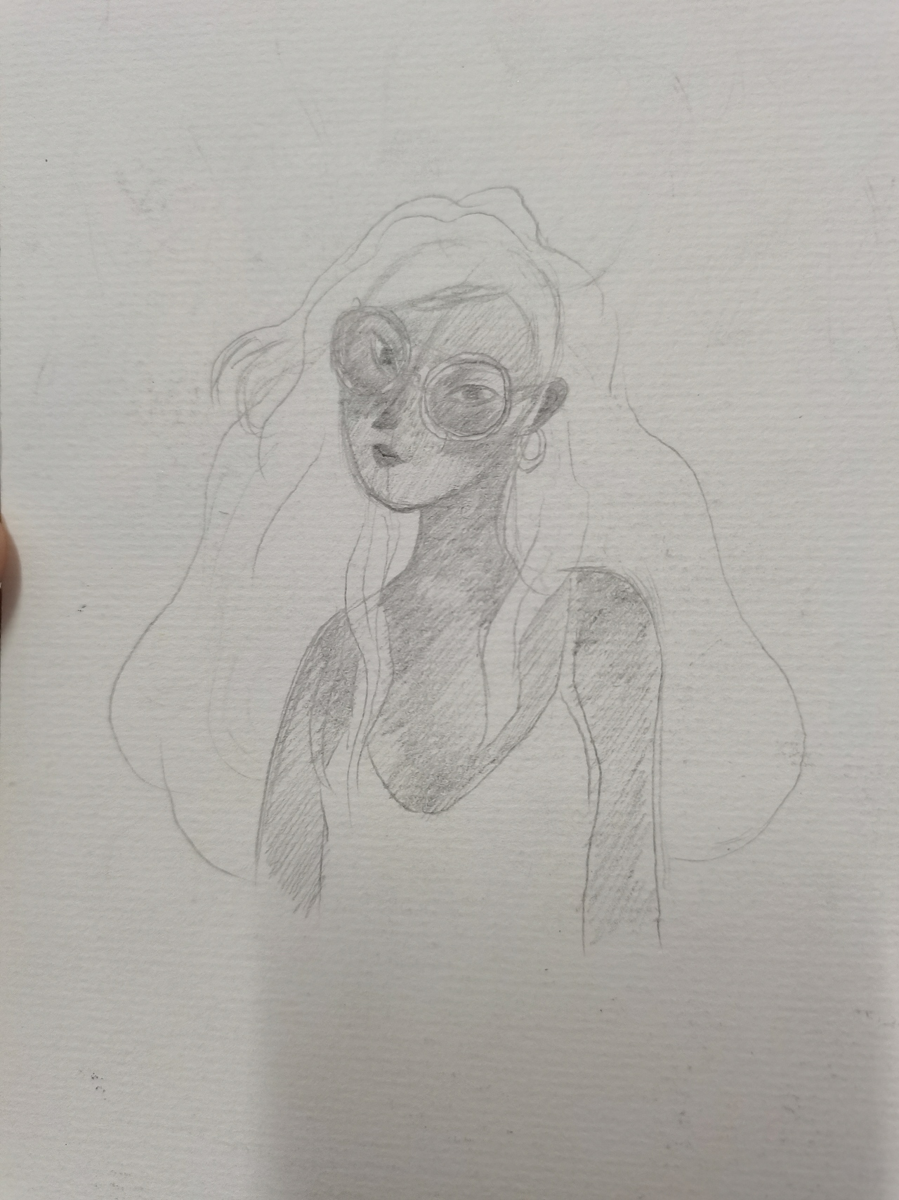 临摹练习,铅笔加彩铅