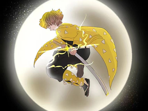 鬼灭之刃 我妻善逸 手绘