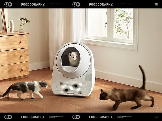 宠物电器摄影 | CATLINK智能猫厕所 ✖ foodography 