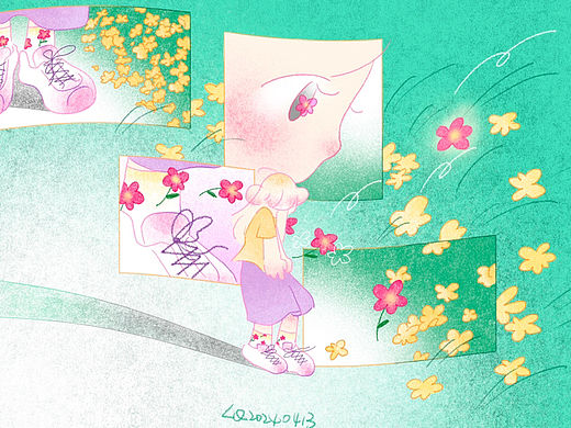 袜子上的花掉进了草丛里（个人主页-ZNjgzMDk3NzI=） - 创作习作 - 站酷设计师DDDD卷原创素材 - 站酷ZCOOL