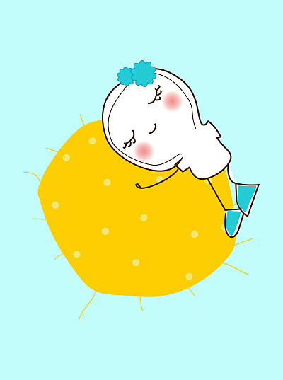 原创卫生巾卡通