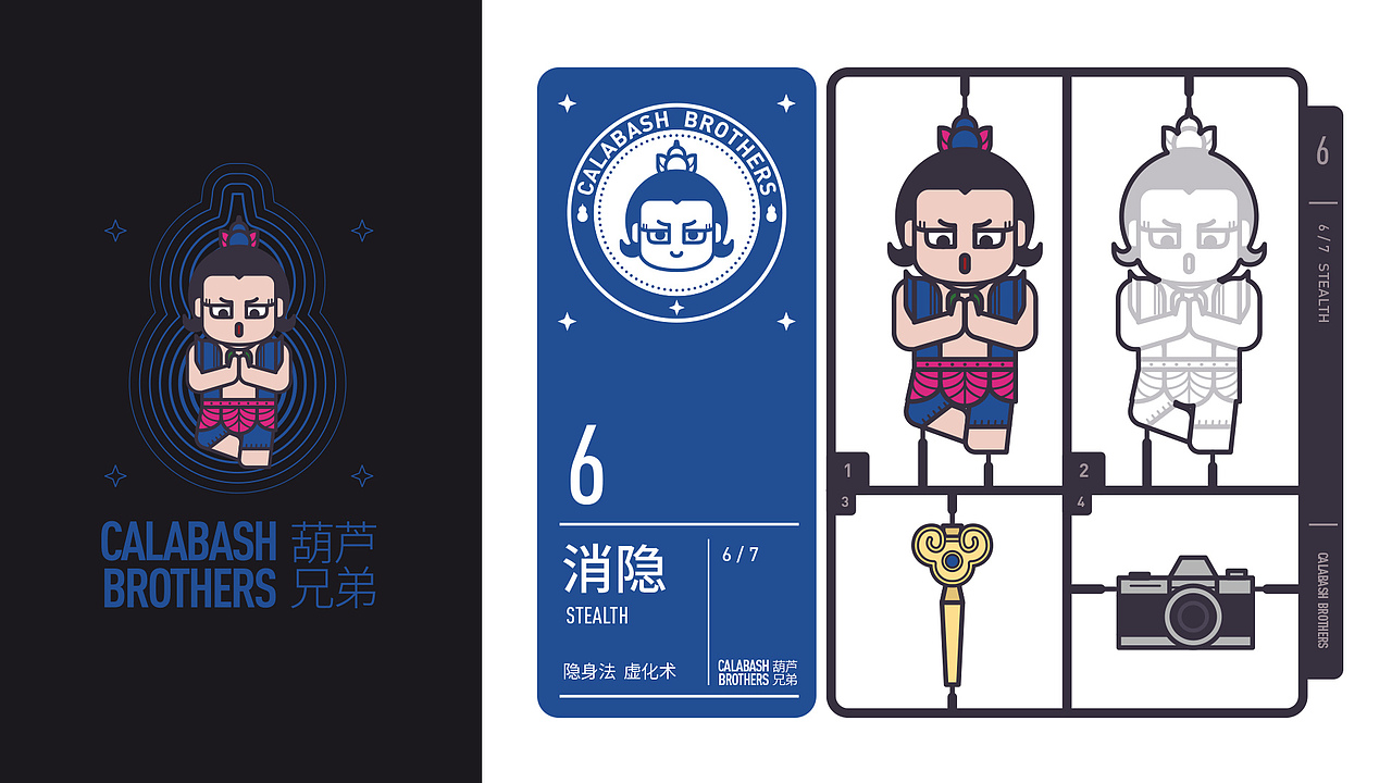 【国漫万创】《葫芦兄弟》IP二创设计（图ZMjcyOTY3MDAw） - IP形象 - 站酷设计师西柚Silvia原创素材 - 站酷ZCOOL