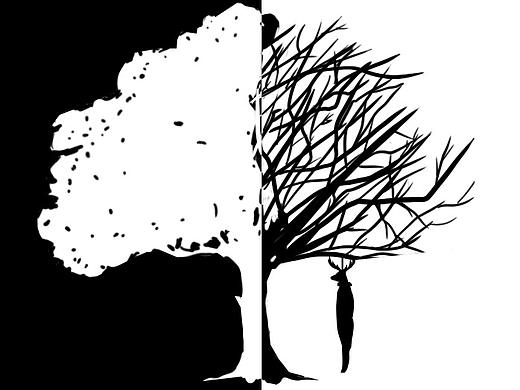 我的小鹿撞死在上一棵树了（个人主页-ZMzQ3OTI5MzY=） - 艺术插画 - 站酷设计师凉风渡夏原创素材 - 站酷ZCOOL