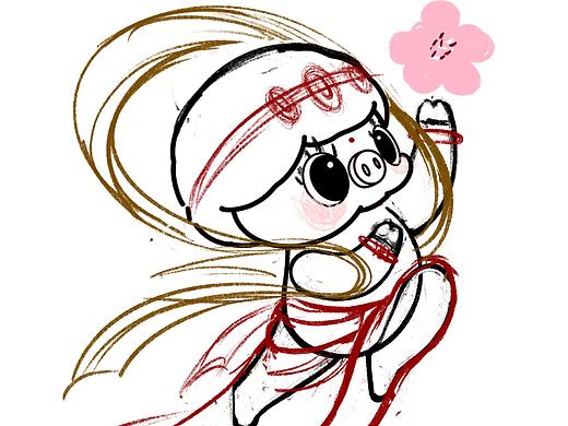 PIGGY SISTER小猪妹妹-仙女（飞天）