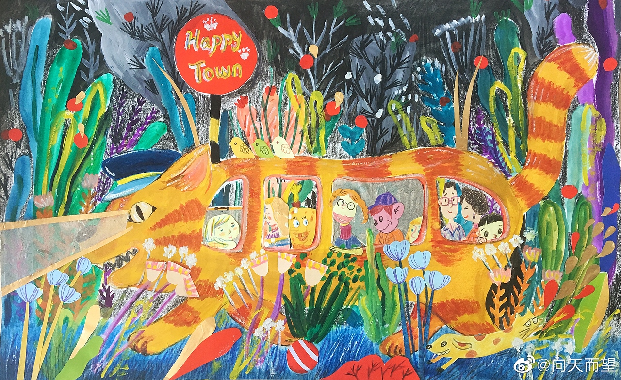 生活的幸福（图ZMTc1NjQ4ODc2） - 儿童插画 - 站酷设计师花飞鱼原创素材 - 站酷ZCOOL