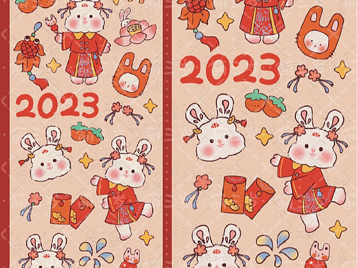 原创贴纸 |兔年兔兔贴贴