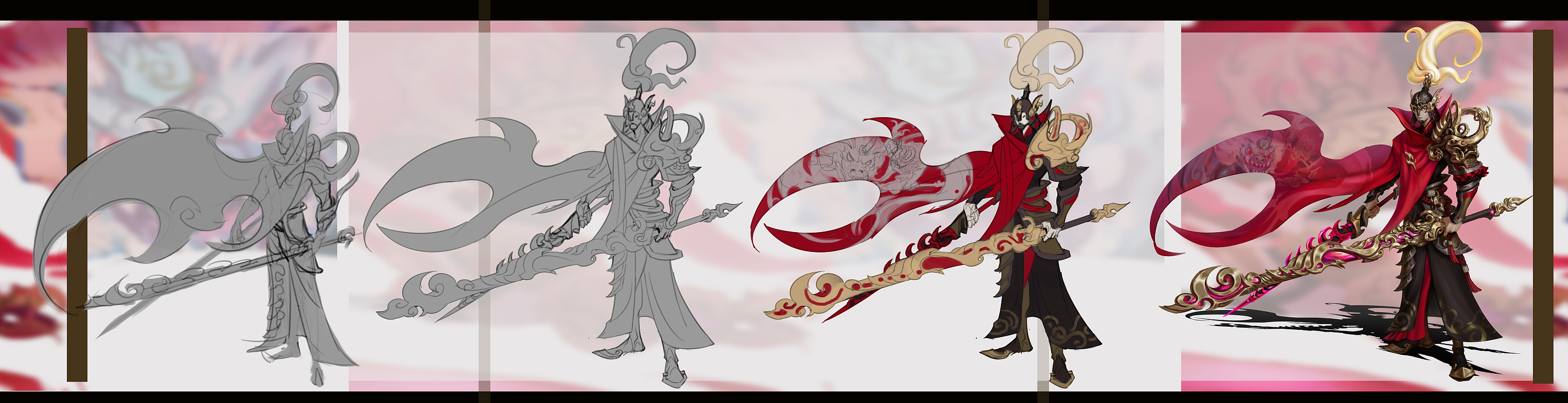 最近的课堂演示 门神 秦琼|插画|游戏原画|木子hf19 - 原创作品