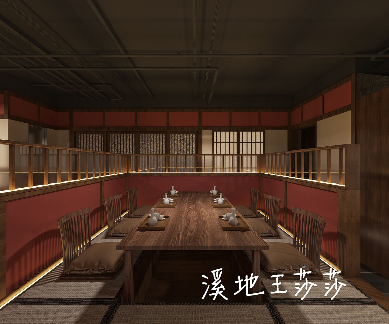 日料店效果图表现（图ZMjg5NzUzNzg0） - 商业空间设计 - 站酷设计师Z43486865原创素材 - 站酷ZCOOL
