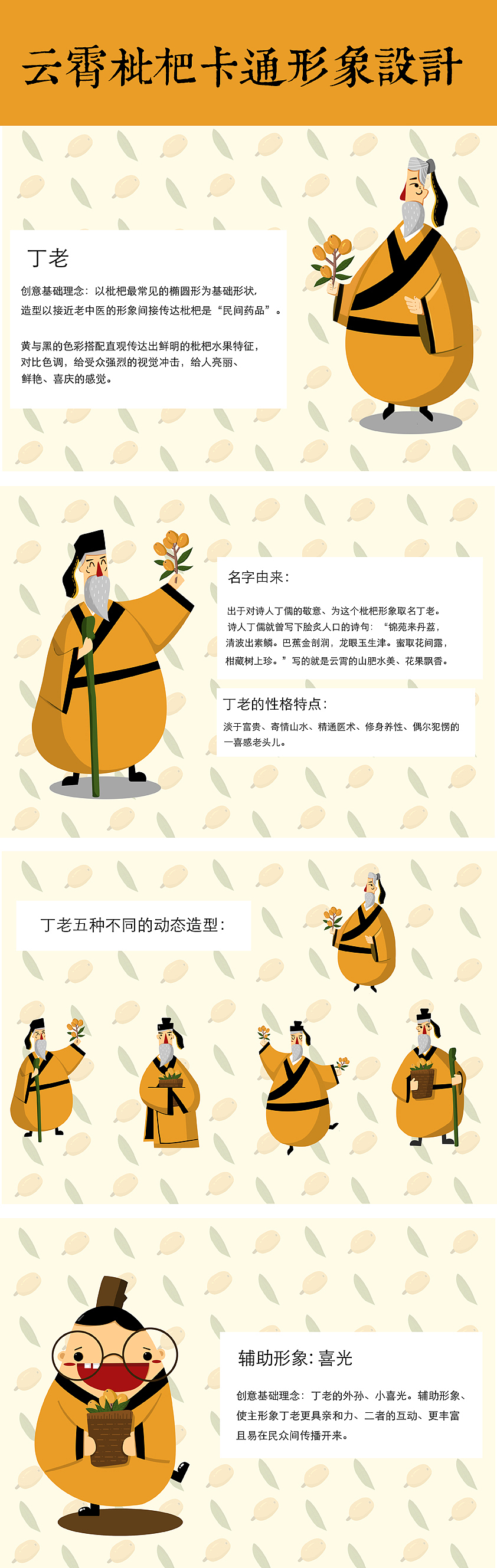 枇杷卡通形象设计（图ZMzcwMzg2MTI=） - 商业插画 - 站酷设计师闹米原创素材 - 站酷ZCOOL