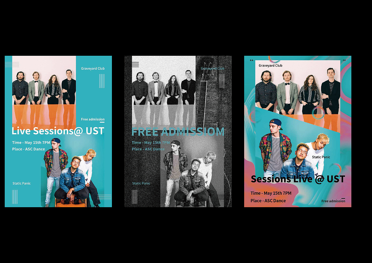 Live Sessions@ UST－音乐表演类海报（图ZMTU0NDk0MzYw） - 海报 - 站酷设计师白晓Xavier原创素材 - 站酷ZCOOL