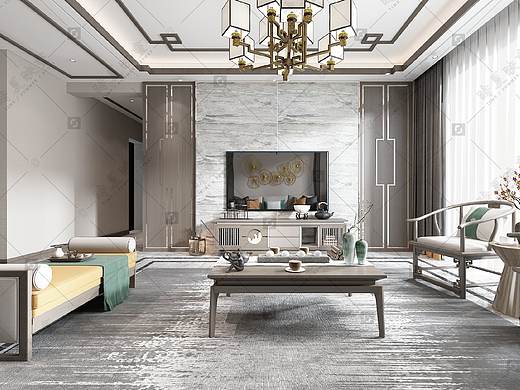 东方御景新中式（个人主页-ZMzEyNzMyOTY=） - 家装设计 - 站酷设计师时夏文化原创素材 - 站酷ZCOOL