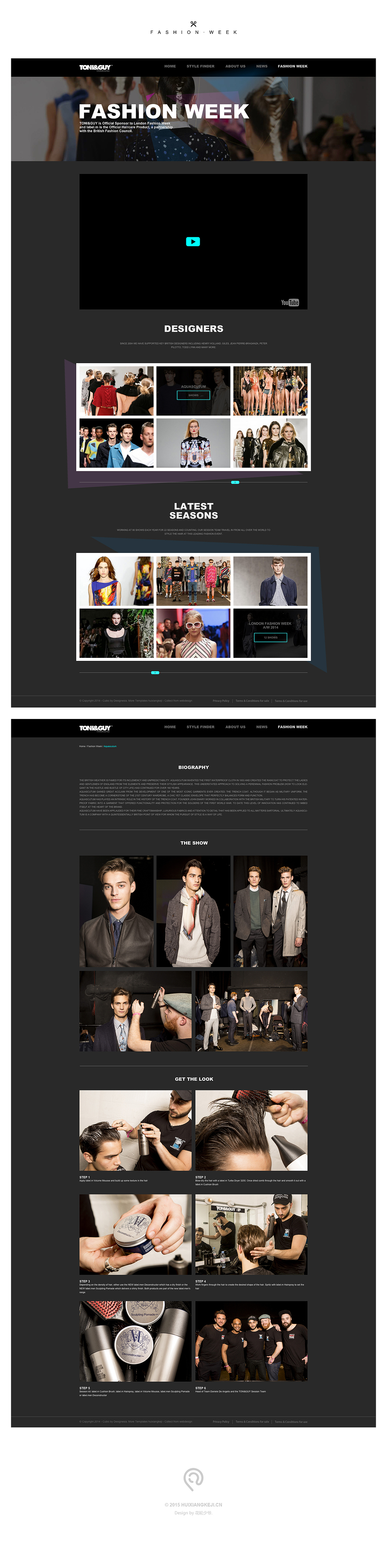 toni&guy web design（图ZMzk5NDg4OTY=） - 企业官网 - 站酷设计师花轮少爷原创素材 - 站酷ZCOOL