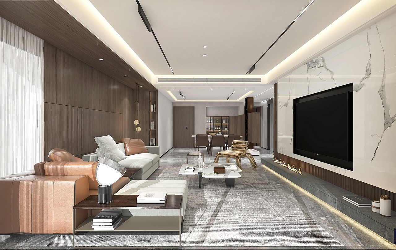 【合极肆方设计】-广州平层豪宅