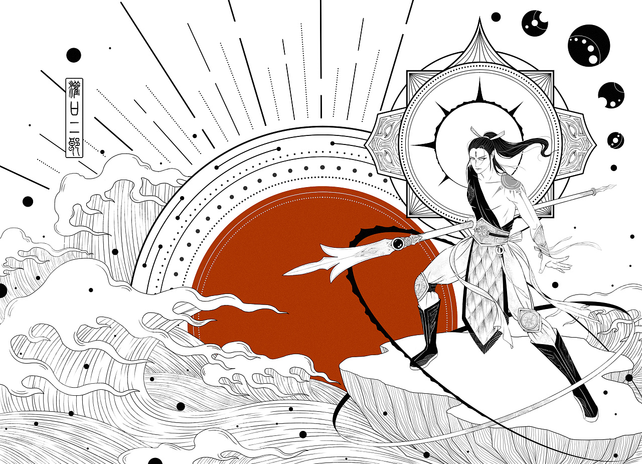 插画-〔中国神话〕|插画|商业插画|顾青峰 - 原创作品 - 站酷 (zcool)