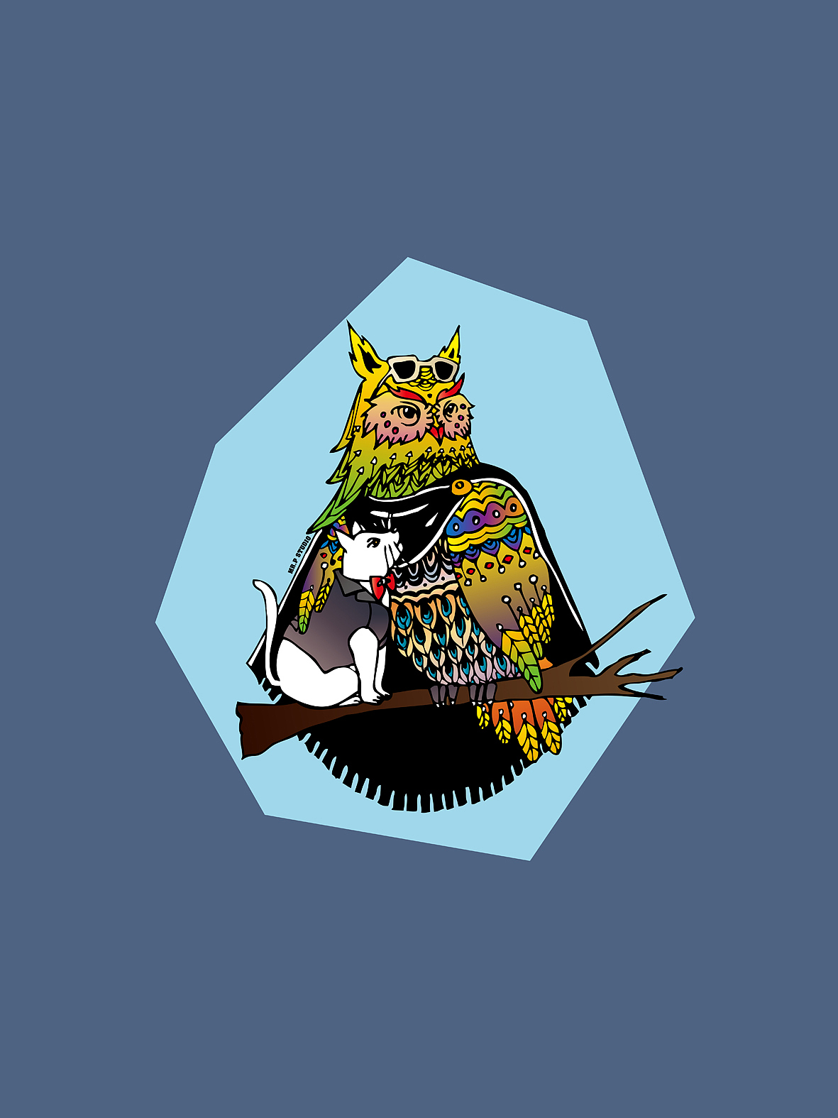 猫头鹰家族（图ZMjIxNzE3MDQ=） - 新锐潮流插画 - 站酷设计师皮先生原创素材 - 站酷ZCOOL