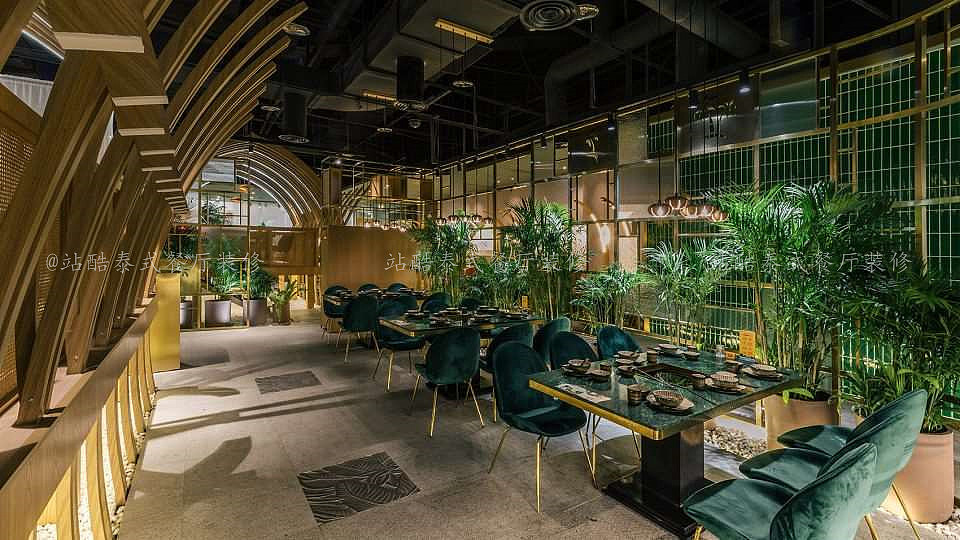 成都泰式餐厅设计装修【新派东南亚风格泰式火锅设计】