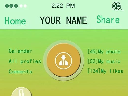 臨摹的UI界面（個(gè)人主頁(yè)-ZNDIzOTQ2MTY=） - 閃屏/壁紙 - 站酷設(shè)計(jì)師bu二原創(chuàng)素材 - 站酷ZCOOL