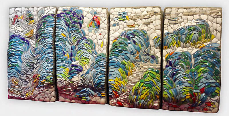 嵌瓷 《山歌》陈旭南嵌瓷作品（图ZNzg0OTcwNTI=） - 雕塑 - 站酷设计师陈旭南原创素材 - 站酷ZCOOL