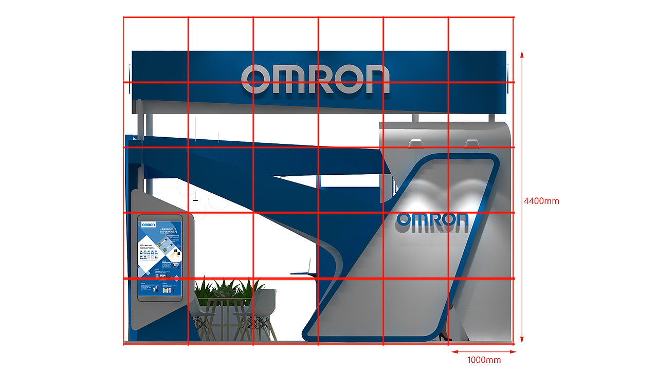 OMRON 展台设计（图ZMTI5Mjk0MDQ4） - 建筑/空间 - 站酷设计师XL随性原创素材 - 站酷ZCOOL