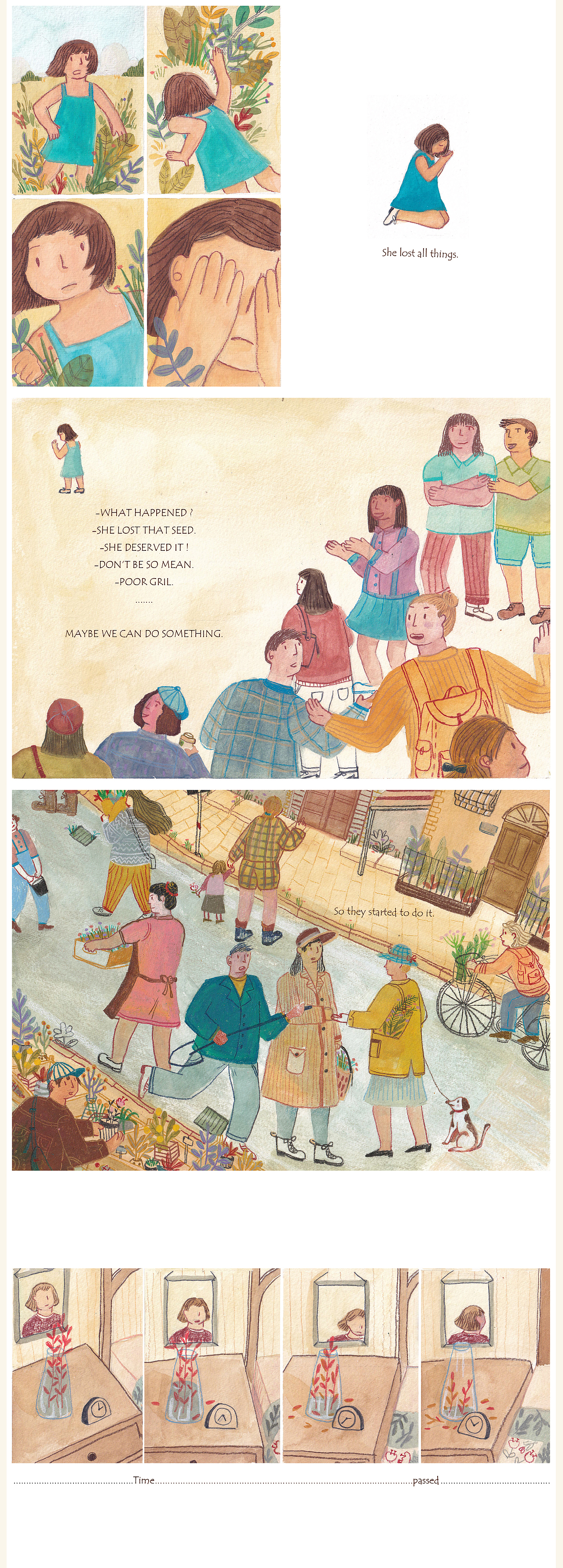 32页绘本《The seed》（图ZMjIwNTIxODA0） - 绘本 - 站酷设计师唆麻饼干原创素材 - 站酷ZCOOL