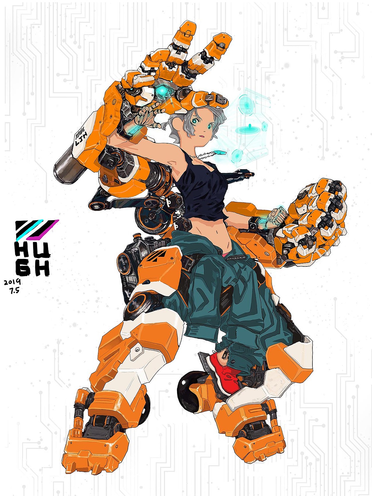 机械风格人物设计