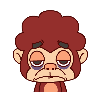 疲倦猴表情帝主题表情翔通动漫原创