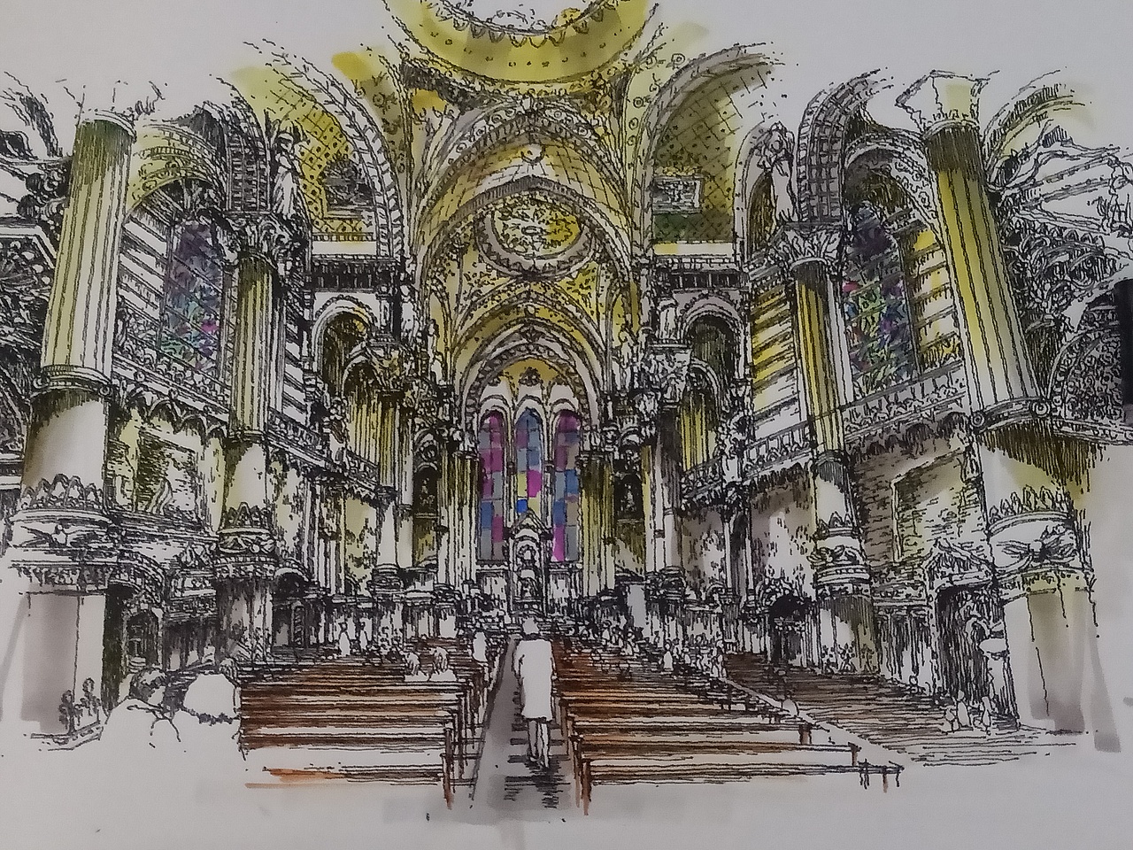 建筑手绘,马克笔手绘表现,网络教学基础班,提高班