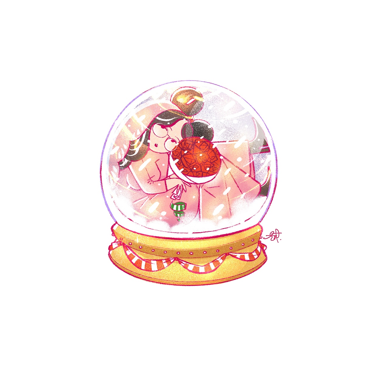 🎄圣诞2018🎄如何把女孩塞进some Christmas stuff（图ZMTM5Mjg0NTIw） - 商业插画 - 站酷设计师Haku_uko原创素材 - 站酷ZCOOL