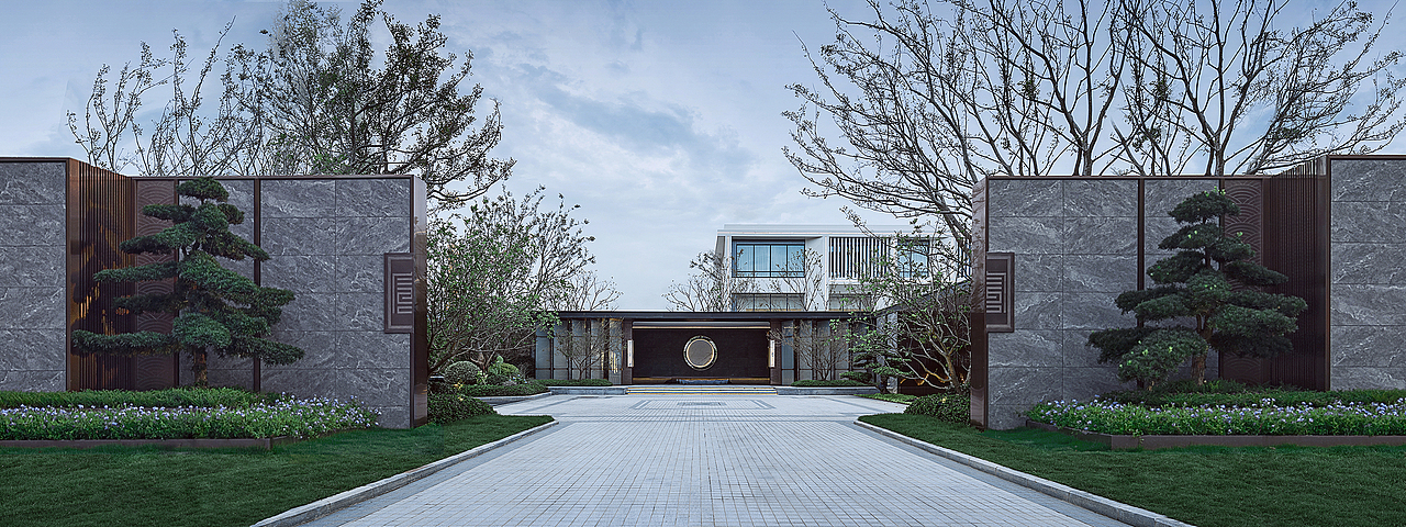 南通龙湖天宸原著示范区景观