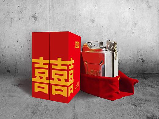 燃点白酒-喜酒包装设计