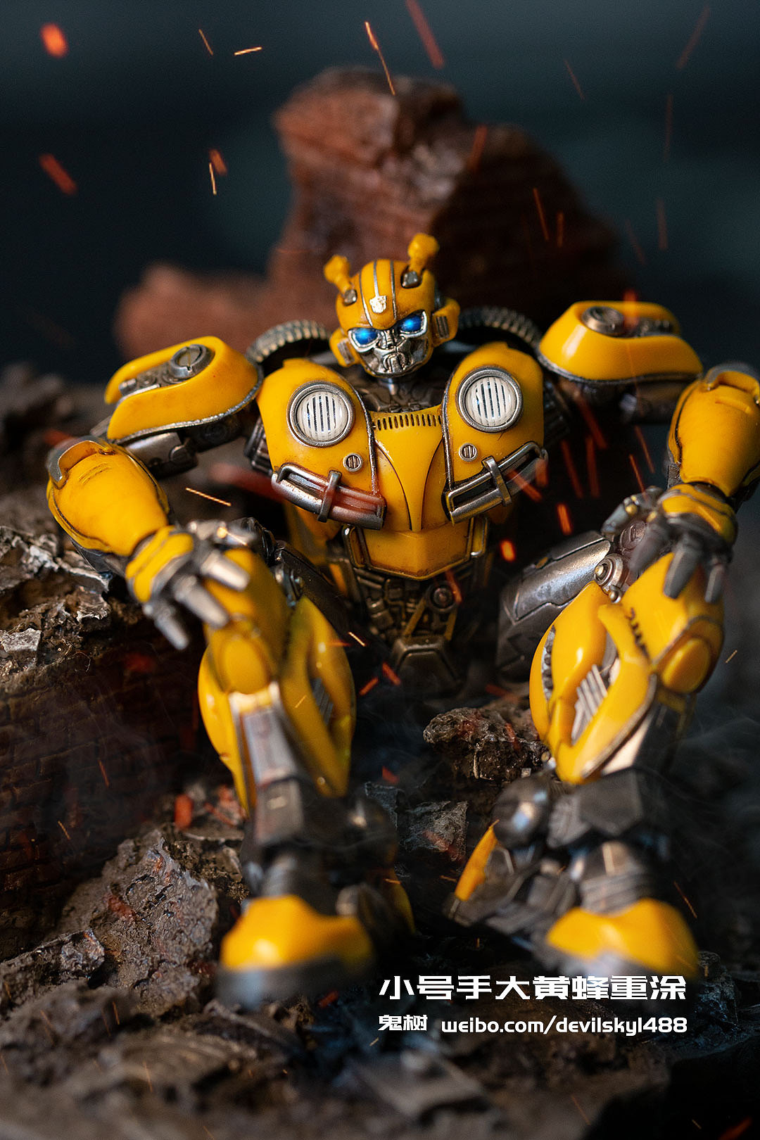 小号手拼装大黄蜂重涂
