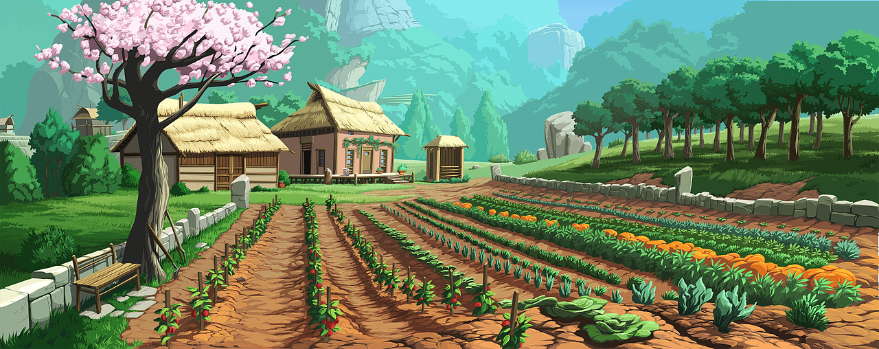 田园生活|插画|创作习作|脏脏橘_原创作品-站酷zcool