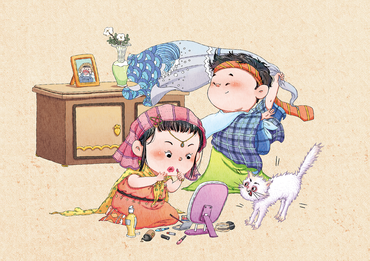 小乐趣（上）（图ZMTgyNTA4MTg4） - 儿童插画 - 站酷设计师陈楠MUtouNAN原创素材 - 站酷ZCOOL