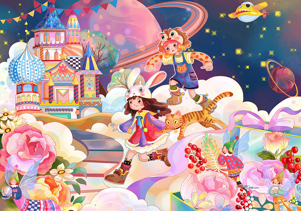 游乐场|插画|创作习作|o林家兔子o - 原创作品 - 站酷 (zcool)